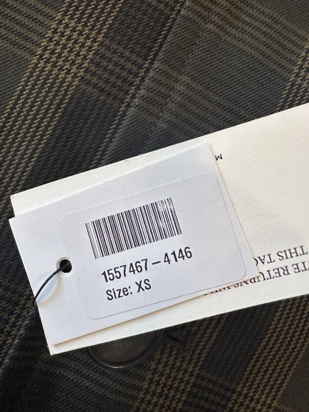 Mr Porter size XS Checked Cotton-Twill Coat - Picture 2 of 3